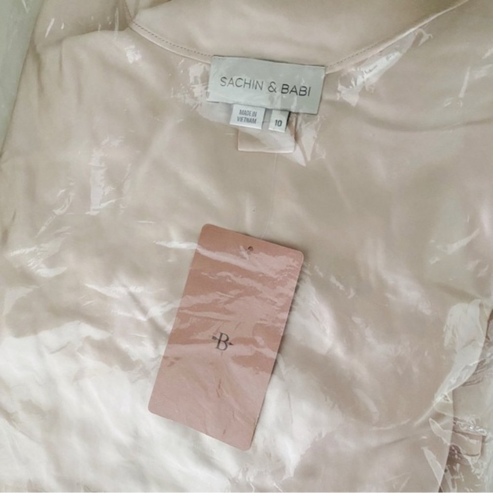 Anthropologie | BHLDN Sachin & Babi Winter Slip Midi Dress Gold Champagne New 10 - Picture 12 of 14
